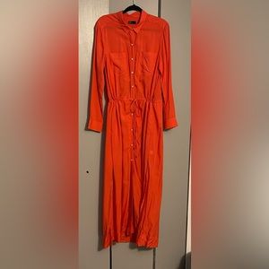 GAP. , size XL , Orange, drawstring waist, front button down